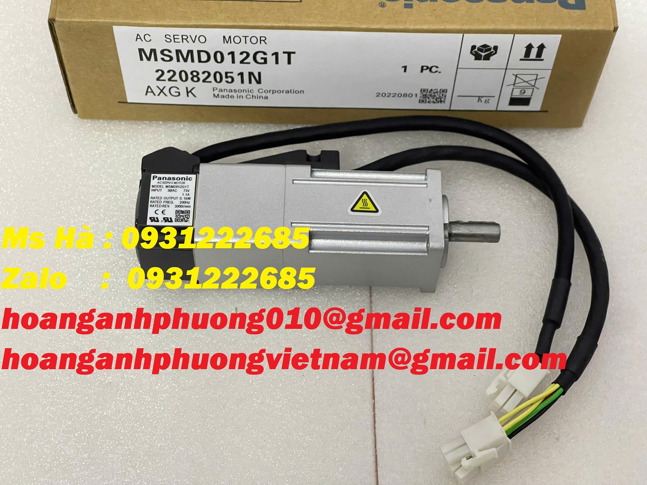 Panasonic MSMD012G1T động cơ 100W - giá bán rẻ toàn quốc